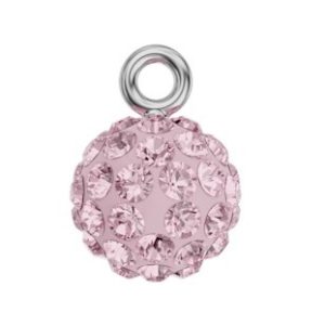 Becharmed Charm Crystal Blazing Ball 9mm - Lt Rose