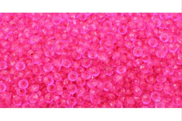 Flat Bicone 6mm - 100pc pack - Pink