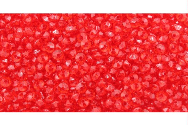 Flat Bicone 6mm - 100pc pack - Red