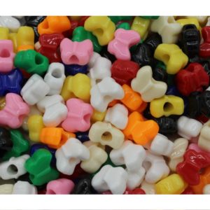 Butterfly Pony Bead - 13mm - Opaque Mix