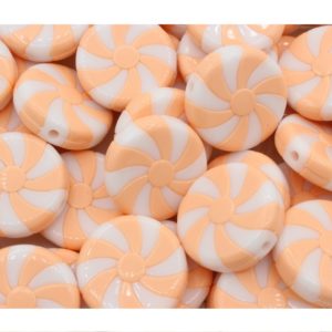 Candy Coin - 24mm - Apricot