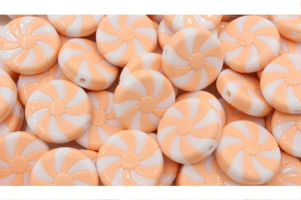 Candy Coin - 24mm - Apricot