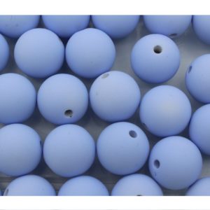 16mm - Matte Round - Light Blue