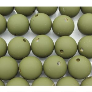 16mm - Matte Round - Olive