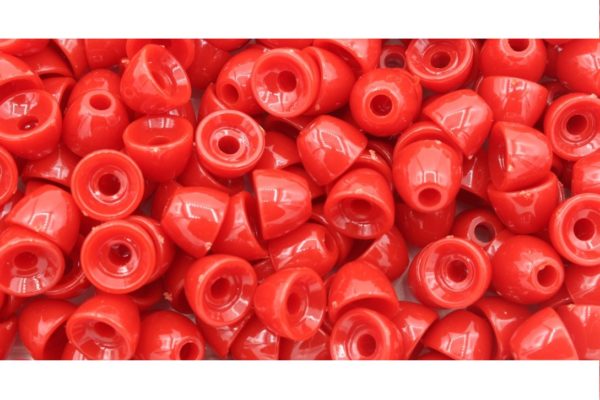 Bell Bead - 12 x 10mm - Red