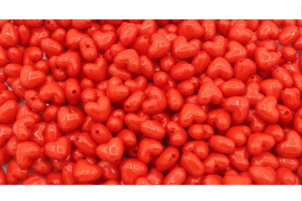 10mm - Heart - Red