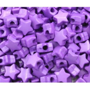 Star Pony Bead - 13mm - Purple