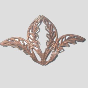 40mm - Filligree Flower With Leaves