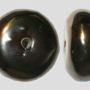 35 x 18mm Hollow Rondelle - Bronze