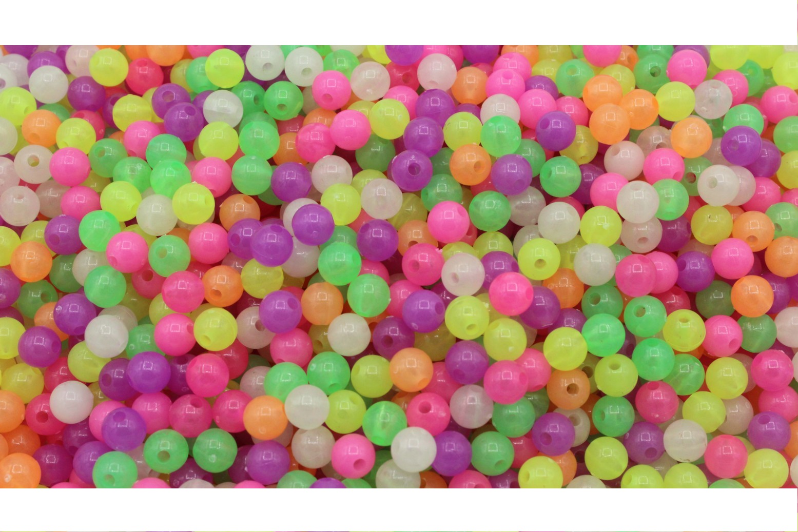 6mm Round Glow In The Dark Bead Bead, Trimming & Craft Co