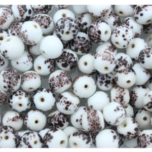 Round - 7mm - Speckled - Brown