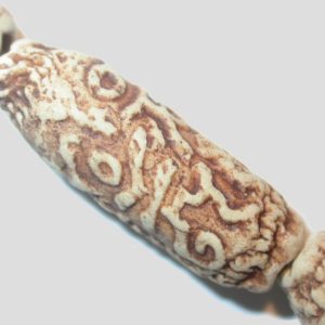 Carved Pottery Beads - 30 x 11mm - 41cm Strand