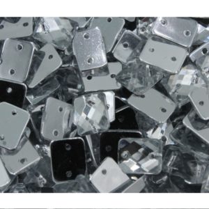 Rectangle - 10 x 8mm - Clear