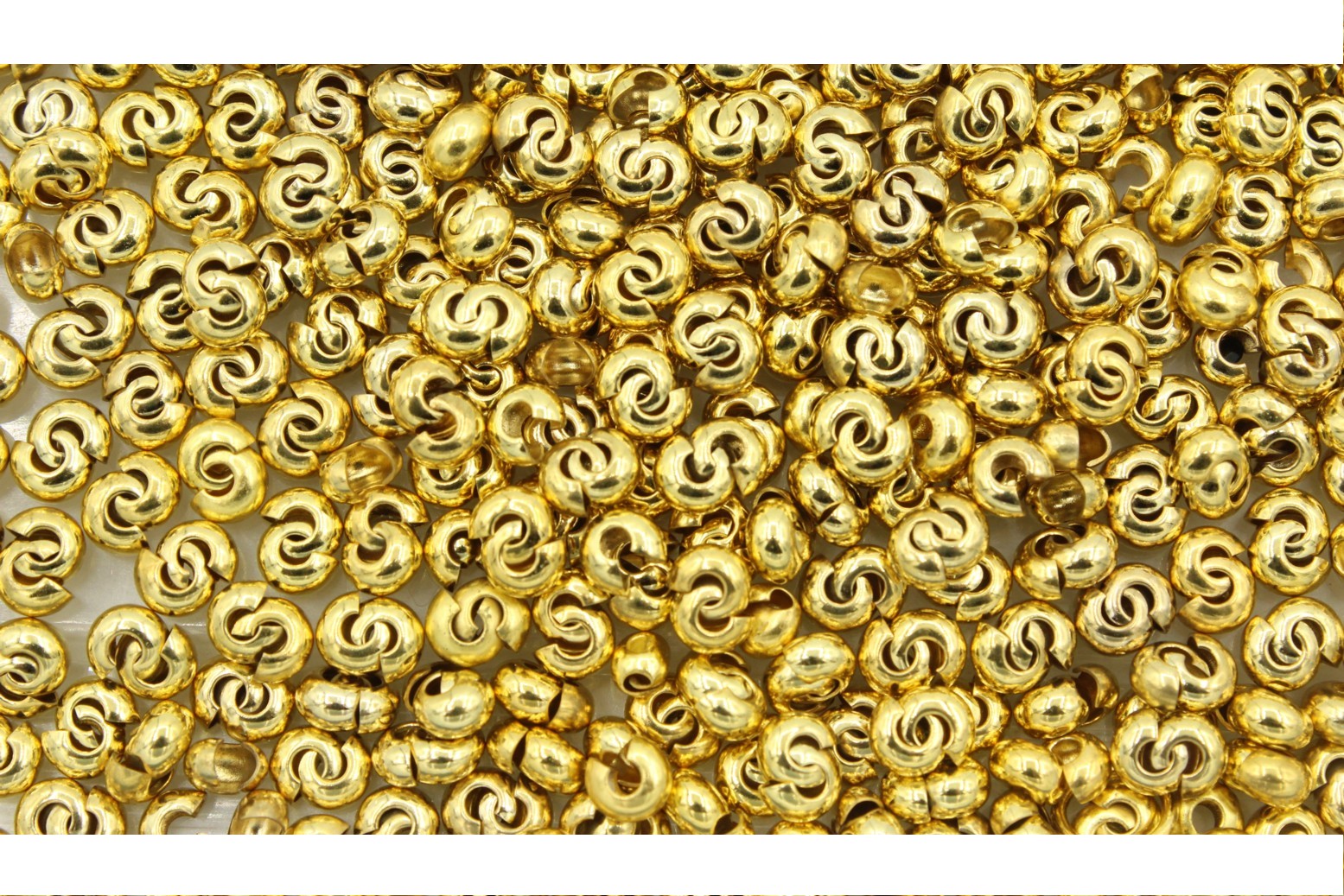 Crimp Cover - 4mm - Gold