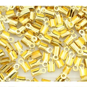 Cord End - 5mm - Gold
