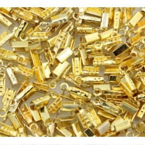 Cord End - 6 x 3mm - Gold