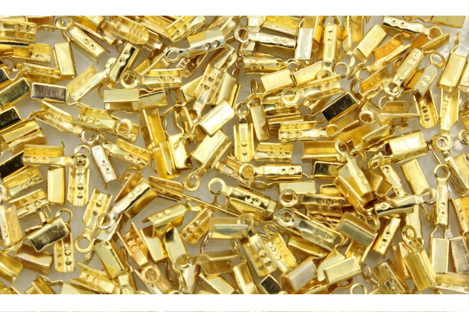 Cord End 6 x 3mm Gold Bead, Trimming & Craft Co