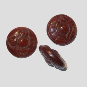 40mm Carved Puffy Agate