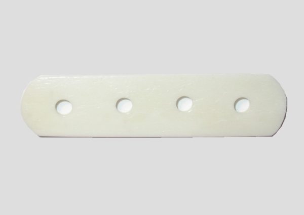 Spacer - 4 Hole - 55 x 14mm - White