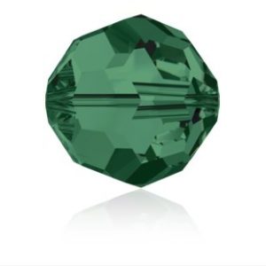 Round Faceted - 3mm - Emerald