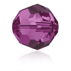 Round Faceted - 2mm - Fuchsia