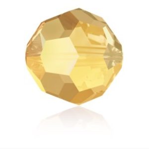 Round Faceted - 3mm - Metallic Sunshine