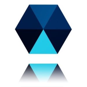 Hexagon Spike Bead - 5.5mm - 1 Hole - Metallic Blue