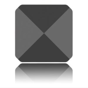 Square Spike Bead - 5.5mm - 1 Hole - Hematite