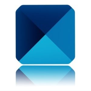 Square Spike Bead - 5.5mm - 1 Hole - Metallic Blue