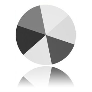 Round Spike Bead - 5.5mm - 1 Hole - Light Chrome