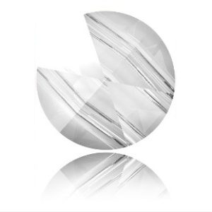 Round Spike Bead - 5.5mm - 1 Hole - Crystal