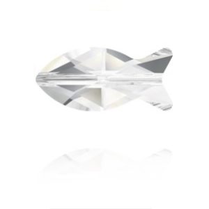 Fish Bead - 14mm - Crystal