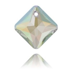 Princess Cut Pendant - 9mm - AB