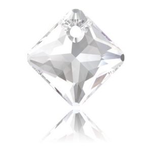 Princess Cut Pendant - 9mm - Crystal