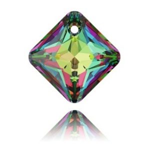 Princess Cut Pendant - 9mm - Vitrail Medium