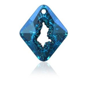 Growing Crystal Rhombus - 26mm - Bermuda Blue