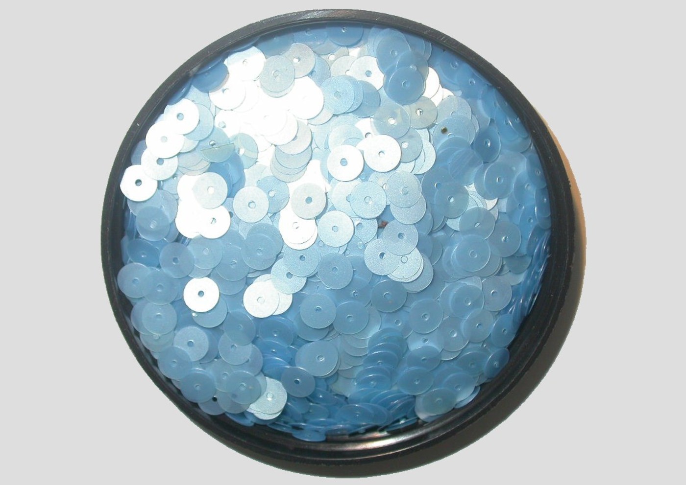 6mm Flat Matt Light Blue Price per gram Bead, Trimming & Craft Co