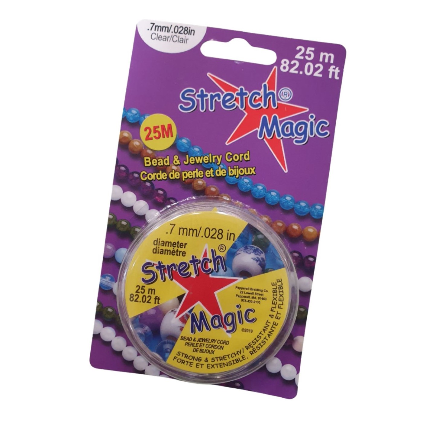 Stretch Magic 0.7mm Clear 25 Meters Bead, Trimming & Craft Co