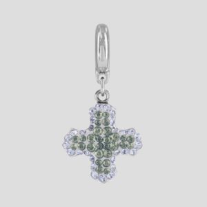 Pave Cross - 14mm - Moonlight