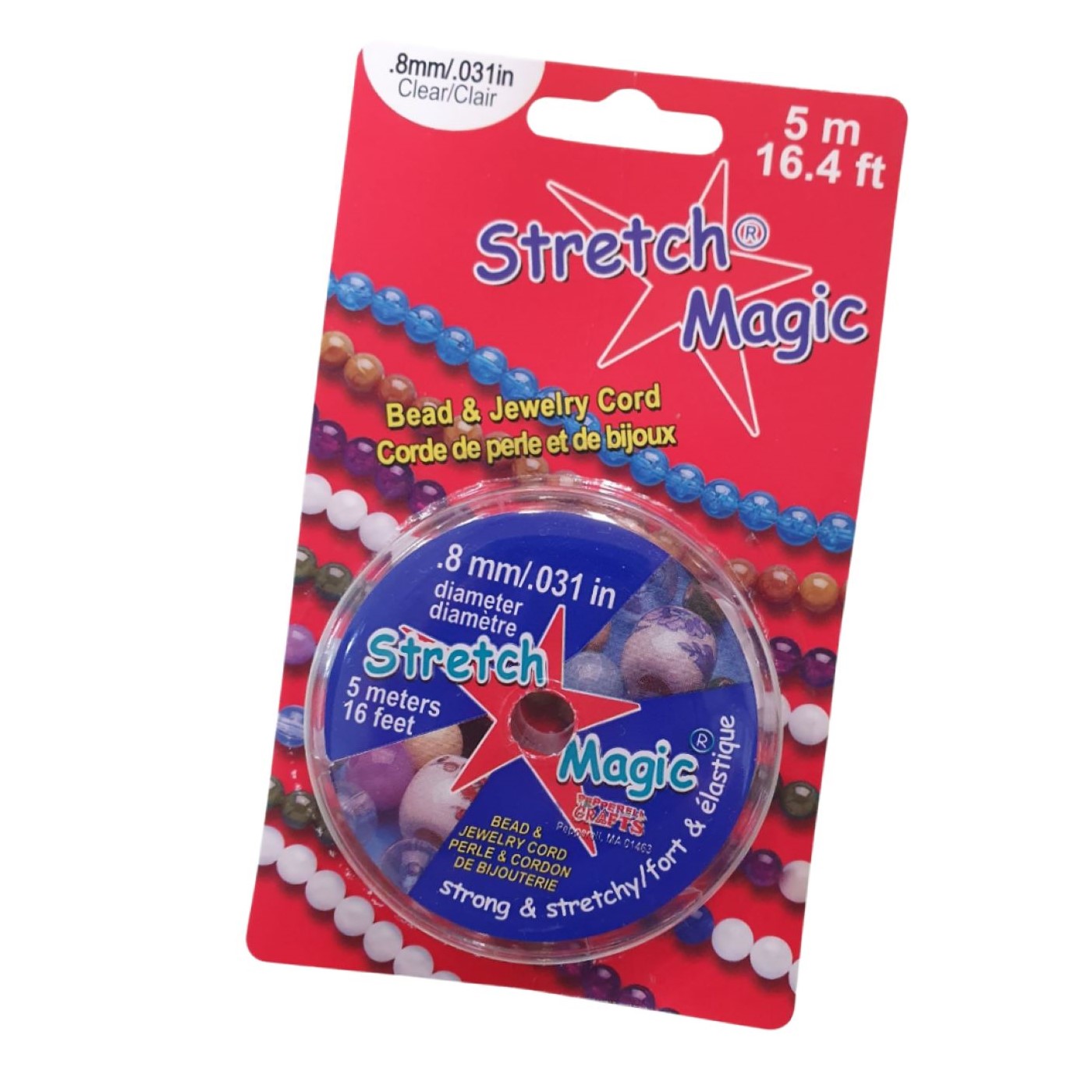Stretch Magic 0.8mm Clear 5 Meters Bead, Trimming & Craft Co