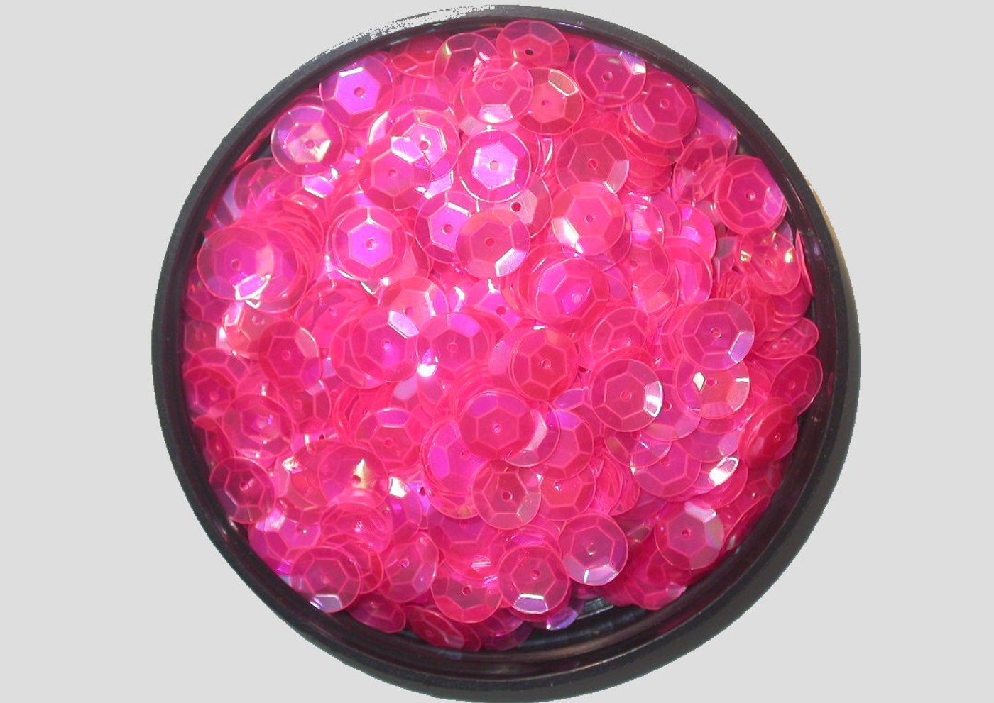 8mm Cup Pink Neon Transparent Price per gram Bead, Trimming