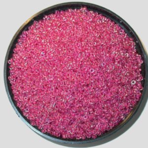 9/0 - Pink Colourlined AB - Price per gram - Czech Made