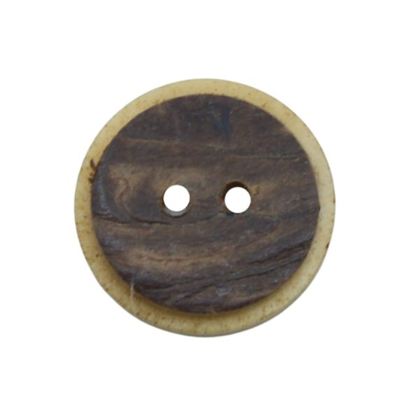 Wood Finished Button - 22mm