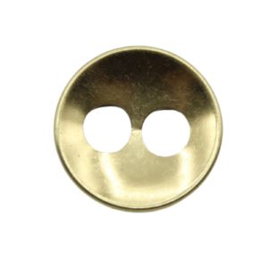 Round Button / Large Holes - 23mm - Gold