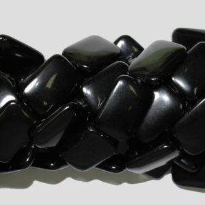 Black Onyx - Rectangle - 30mm - 40cm Strand