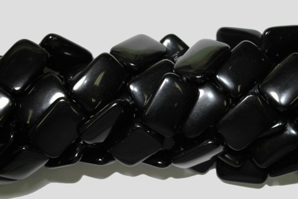 Black Onyx - Rectangle - 30mm - 40cm Strand