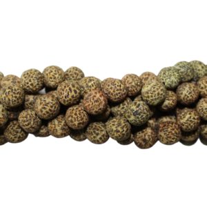 Caviar Bead - 12mm - Tortoise - 33cm Strand