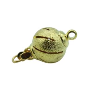 Ball Clasp - 16 x 10mm - Gold