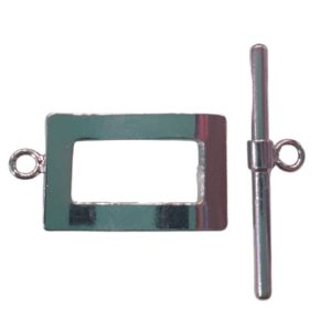 FOB - 20mm Rectangle - Antique Silver