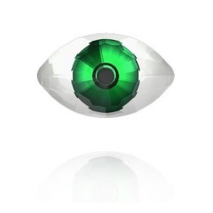 Eye - PB - 18 x 10.5mm - Green